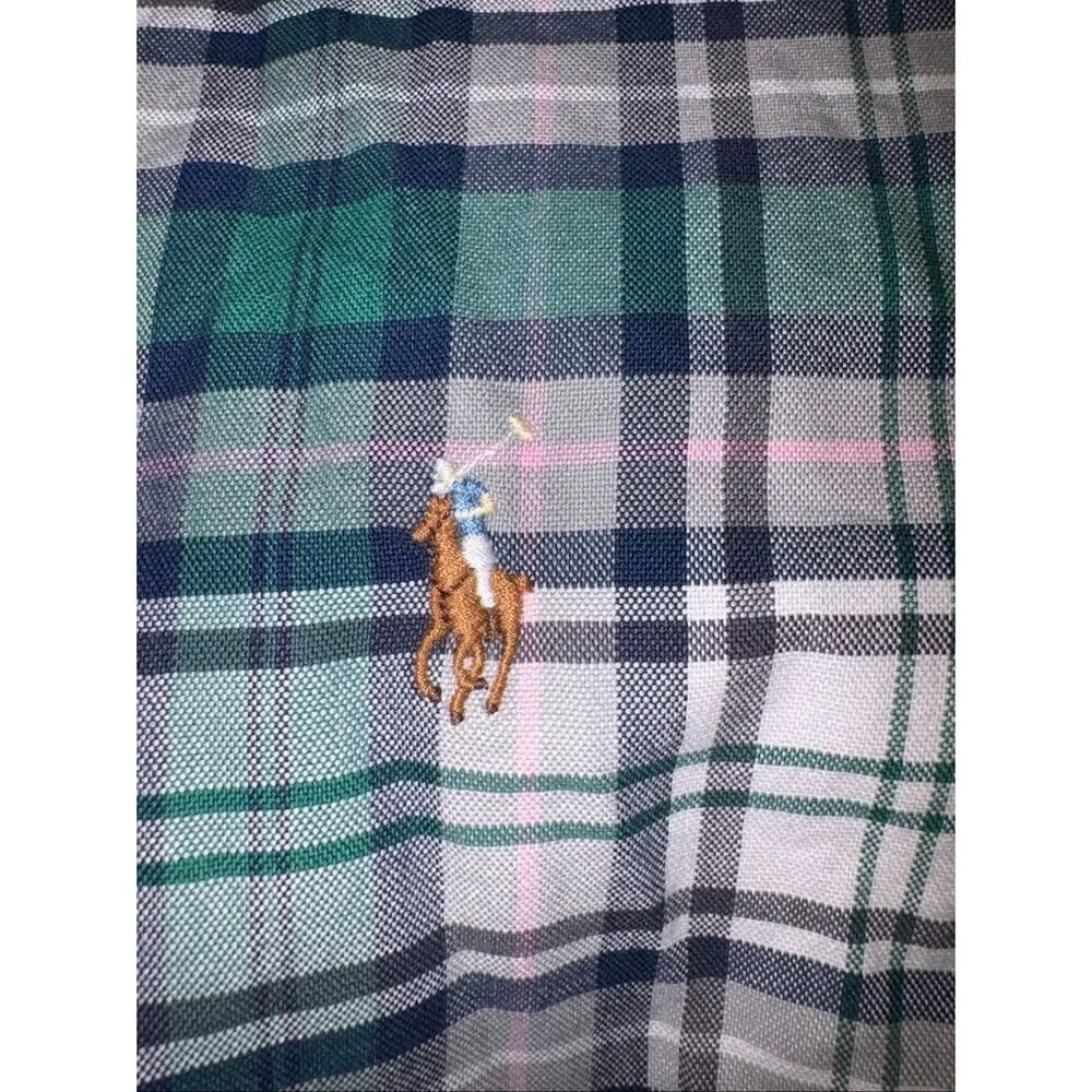 Polo Ralph Lauren Classic-Fit Plaid Oxford Shirt size 3xl